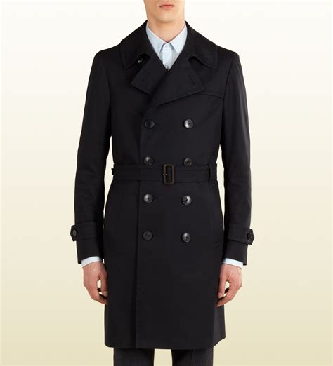 mens coat gucci|Gucci trench coat men's.